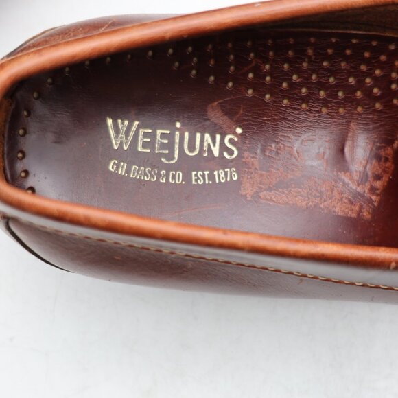 Weejuns GH Bass Men\'s Size 8 E Brown Leather Penny Loafers Dress Shoes main image 6